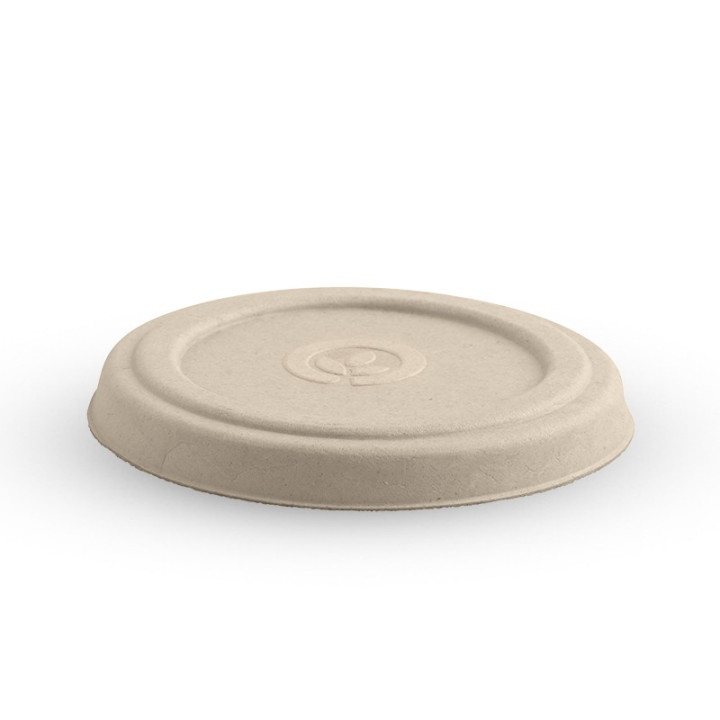 Lid For 90ml and 120ml Sugarcane Sauce Cup - Natural  1000 pcs