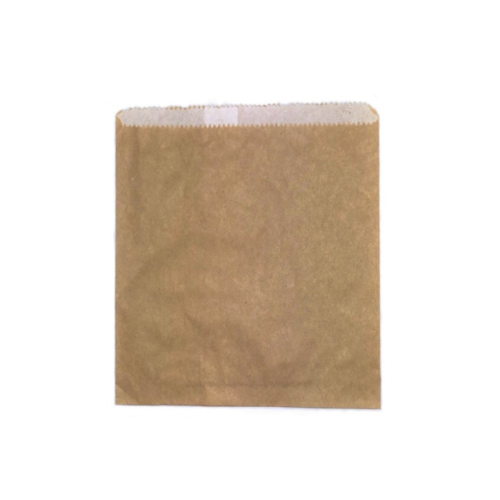 2 Square Brown Double Lined Gerase Proof Paper Bag 200x200   500 pcs