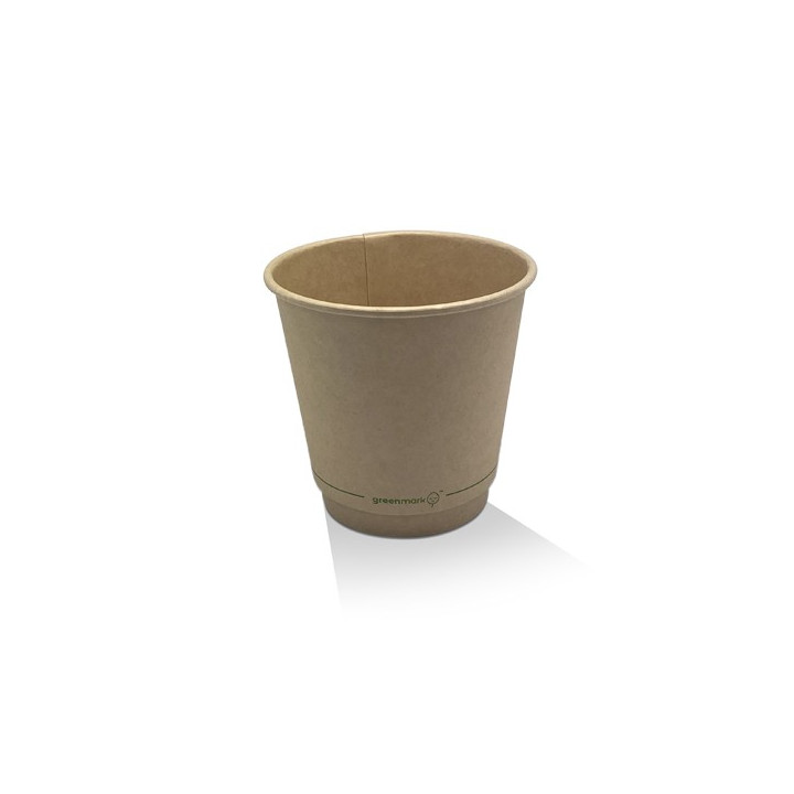 8oz Aqueous Coated Bamboo DW Cup/One -lid -Fits -All  500 pcs