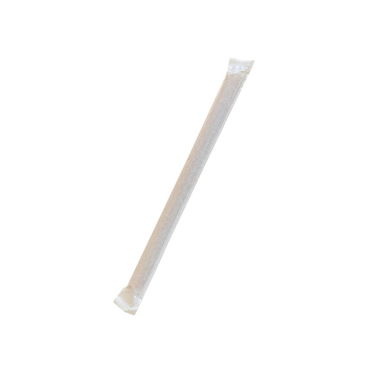 Bamboo Fiber bubble tea straw individually wrapped  1600 pcs