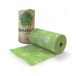 Heavy Duty Bamboo Wipes Green  6 rolls pcs