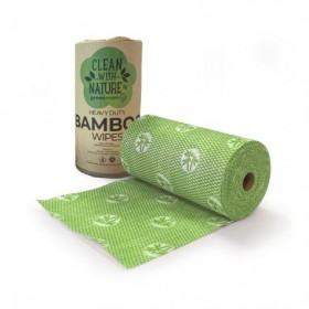 Heavy Duty Bamboo Wipes Green  6 rolls pcs