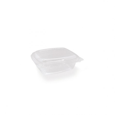 PET Hinged Rectangle container 12oz  300 pcs