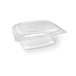 PET Hinged Rectangle container 48oz  200 pcs