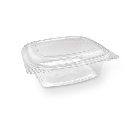 PET Hinged Rectangle container 48oz  200 pcs