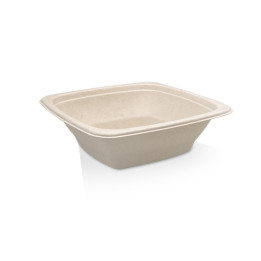 Square Container Sugarcane Natural 24oz  300 pcs