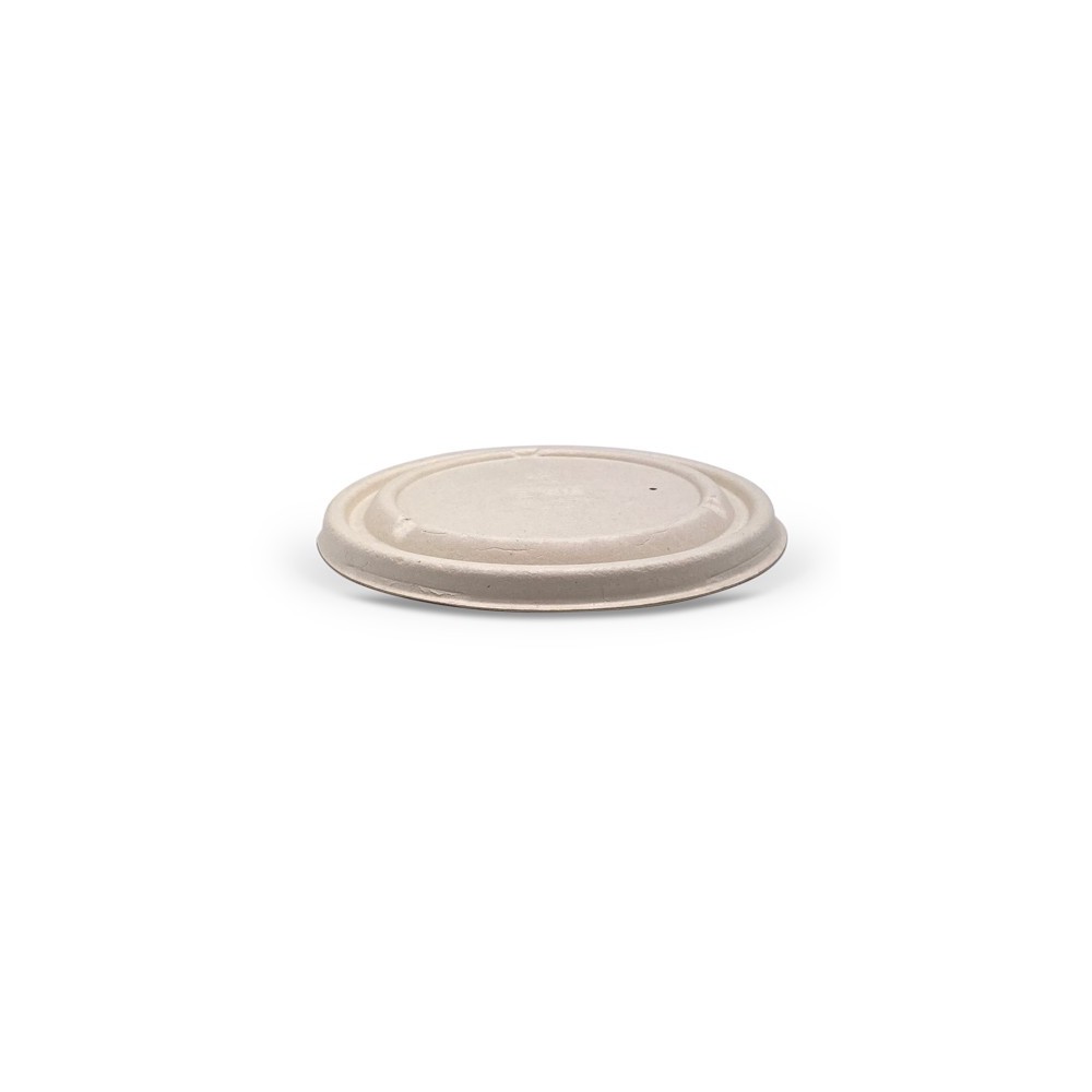 Sugarcane Lid for Takeaway Bowl  300 pcs