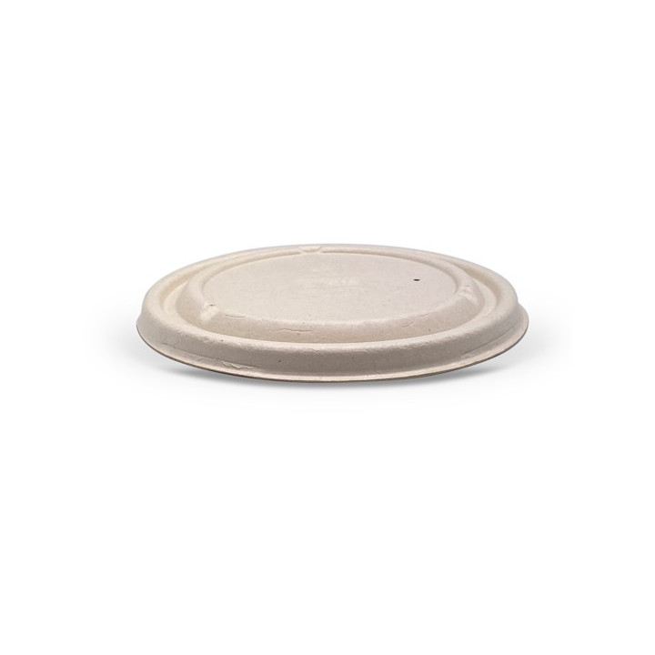 Sugarcane Lid for Takeaway Bowl  300 pcs