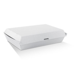 Family Pack/White Corrugated /Plain  100 pcs