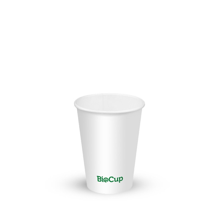 200ml / 7oz (73mm) Cold Paper Water BioCups - white  1000 pcs