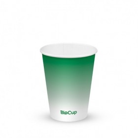 360ml / 12oz (90mm) Cold Paper BioCups - green fade  1000 pcs