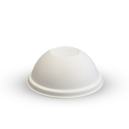 90mm BioCane Dome Lid - White  1000 pcs