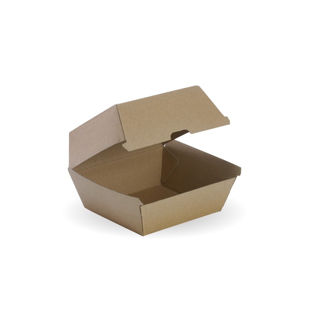 Large Burger BioBoard Box - FSC Mix - 150 per Carton - kraft  150 pcs