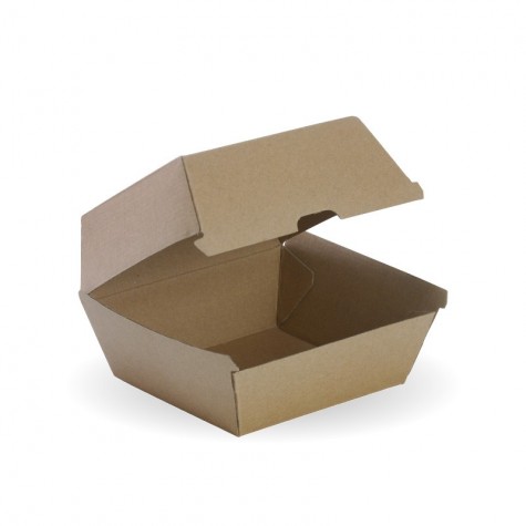 Large Burger BioBoard Box - FSC Mix - 150 per Carton - kraft  150 pcs