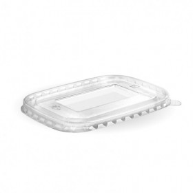 Rectangle RPET lid - Clear  300 pcs