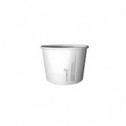 16oz Hot & Cold Paper Cup White Made from Plants