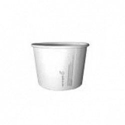 24oz Hot & Cold Paper Cup White Made from Plants