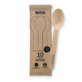16cm Wooden Spoon - 20 x 10 per pack pc FSC 100% certified birchwood  200 pcs