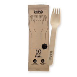 16cm Wooden Fork - 20 x 10 per pack FSC 100% certified birchwood  200 pcs