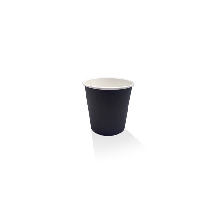 4oz Single Wall Coffee Cup Black PE  1000 pcs