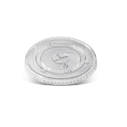 Clear PLA Flat Lid with X slot  1000 pcs