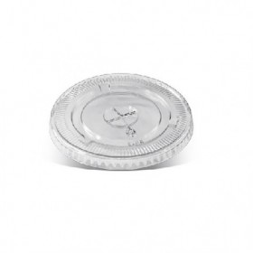 Clear PLA Flat Lid with X slot  1000 pcs