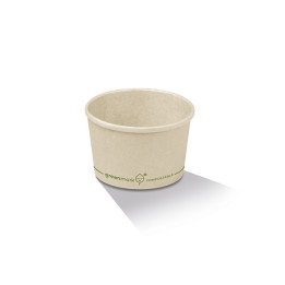 8oz Bamboo Paper Soup Bowl PLA Coated  1000 pcs