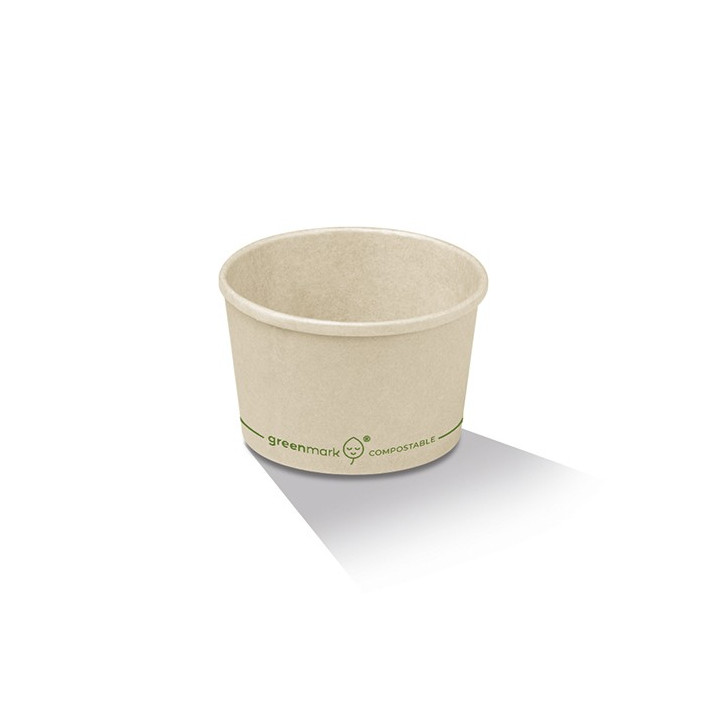 8oz Bamboo Paper Soup Bowl PLA Coated  1000 pcs