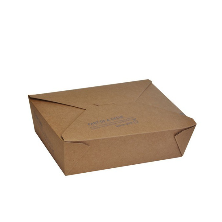 Lunch / Noodle Box Brown PLA / LARGE (1500ml)  200 pcs