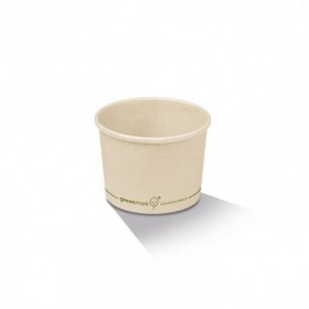 12oz Bamboo Paper Soup Bowl PLA Coated  1000 pcs