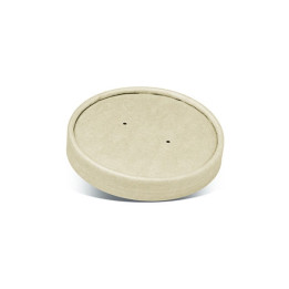 Bamboo Paper Lid PLA Coated for 16oz Bowl  500 pcs