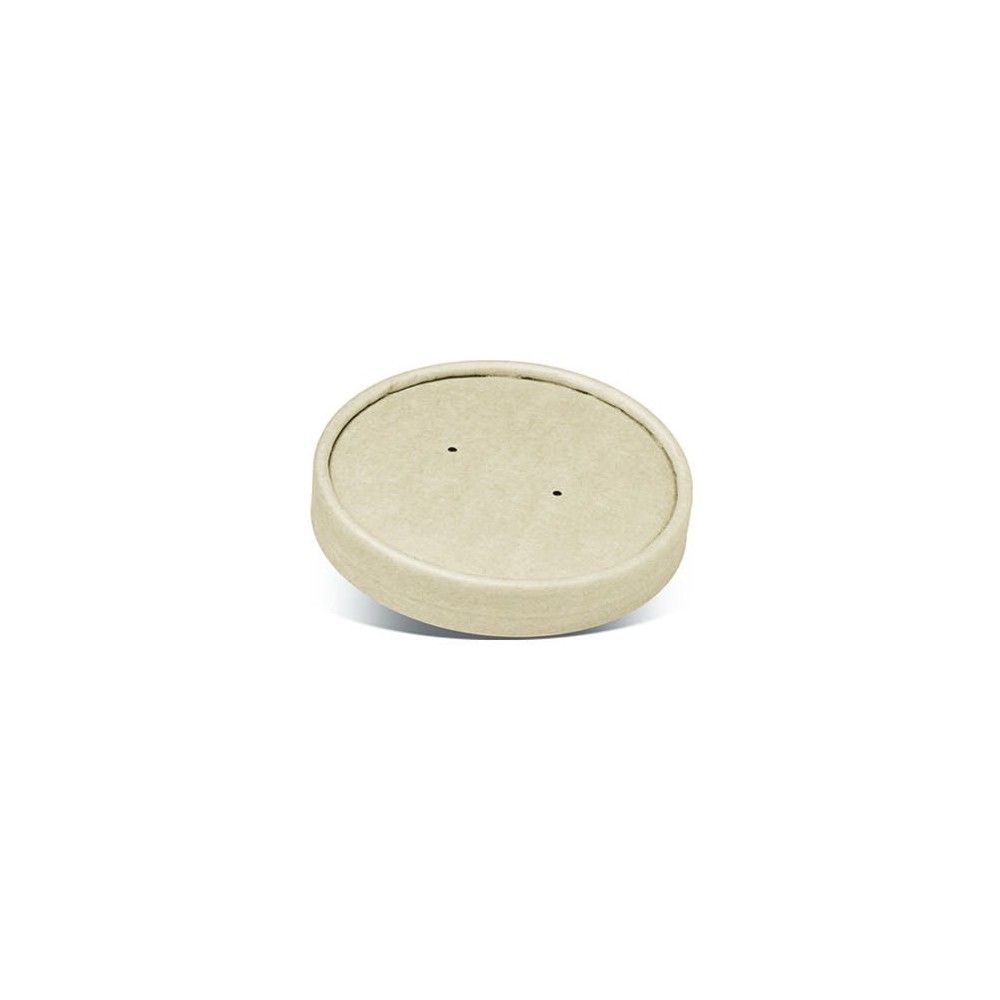 Bamboo Paper Lid PLA Coated for 16oz Bowl  500 pcs