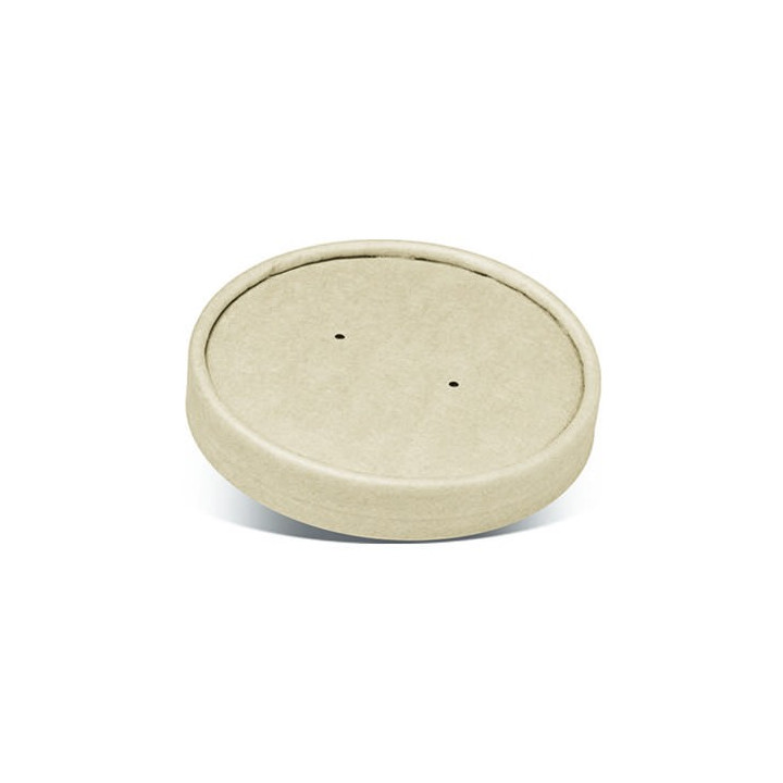 Bamboo Paper Lid PLA Coated for 16oz Bowl  500 pcs