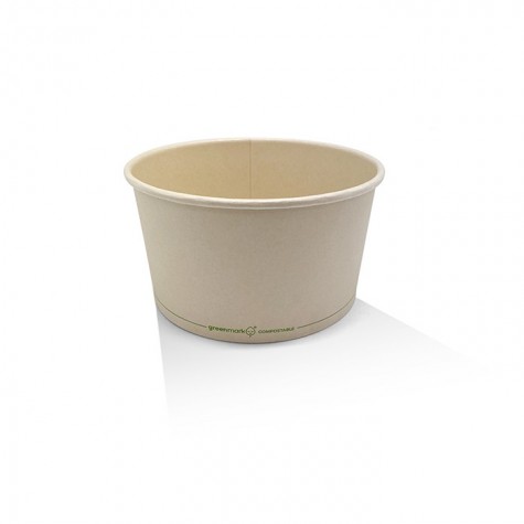 32oz Bamboo Paper Salad Bowl PLA Coated  300 pcs