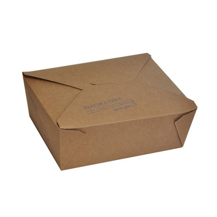 Lunch / Noodle Box Brown PLA / EXTRA LARGE (2400ml)  200 pcs