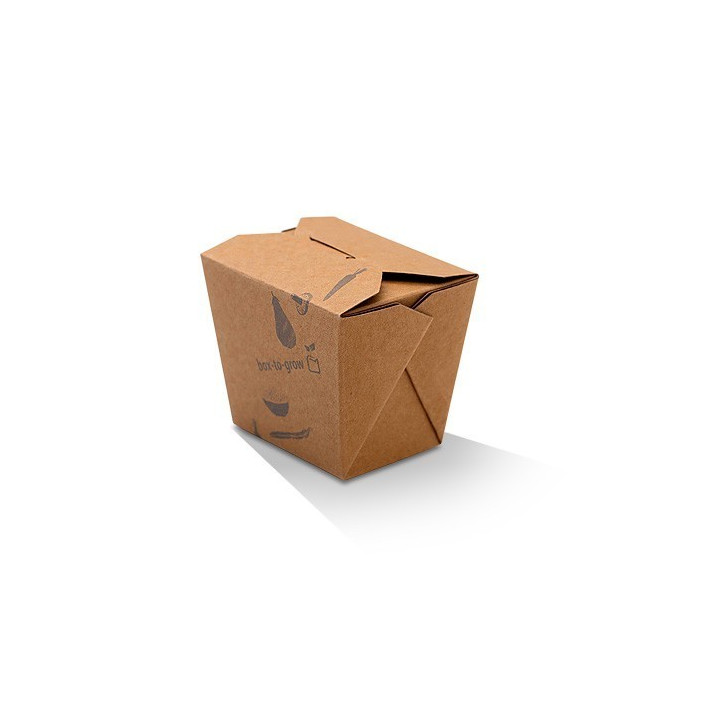 8oz Noodle / Fried Rice Takeaway Box (PLA) - BROWN  1000 pcs
