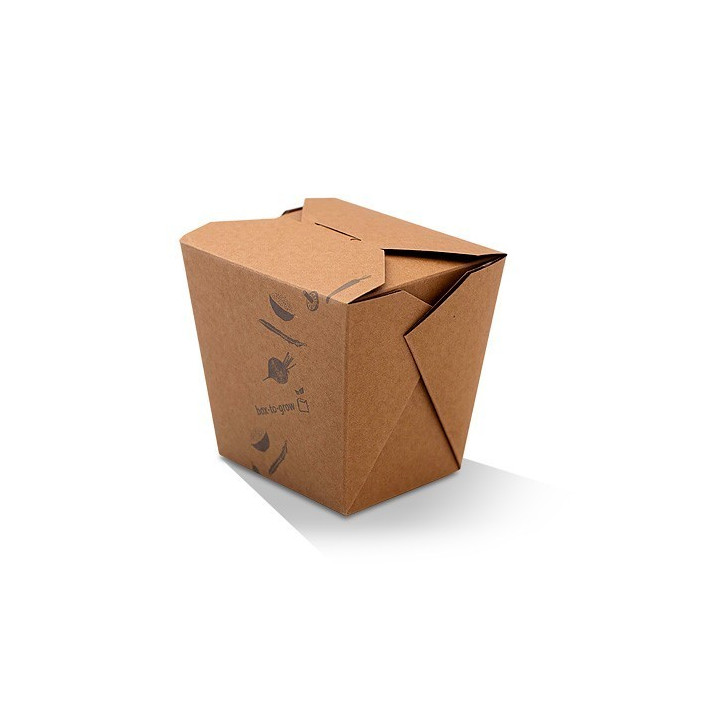 26oz Noodle / Fried Rice Takeaway Box (PLA) - BROWN  500 pcs