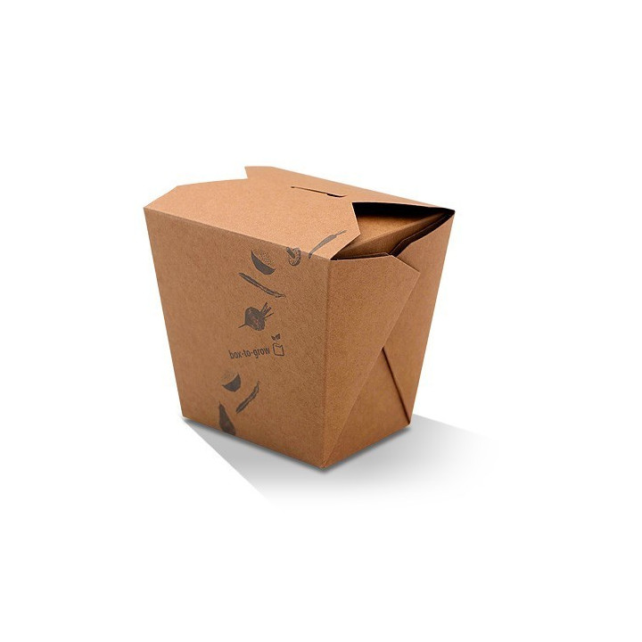 32oz Noodle / Fried Rice Takeaway Box (PLA) - BROWN  500 pcs
