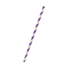 Regular Paper Straw Purple  2500 pcs