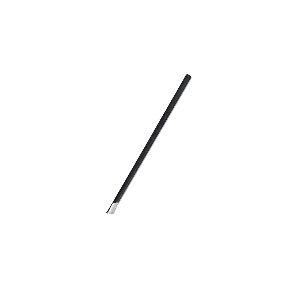 Paper Straw Spoon Black  2500 pcs