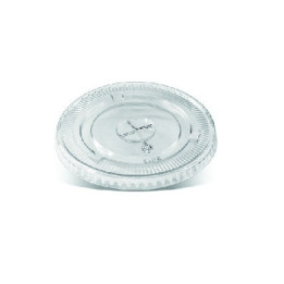 PET Flat Lid X Slot for U Shape Cups  1000 pcs