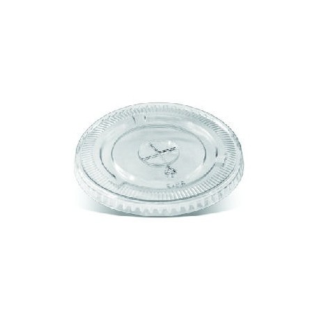 PET Flat Lid X Slot for U Shape Cups  1000 pcs