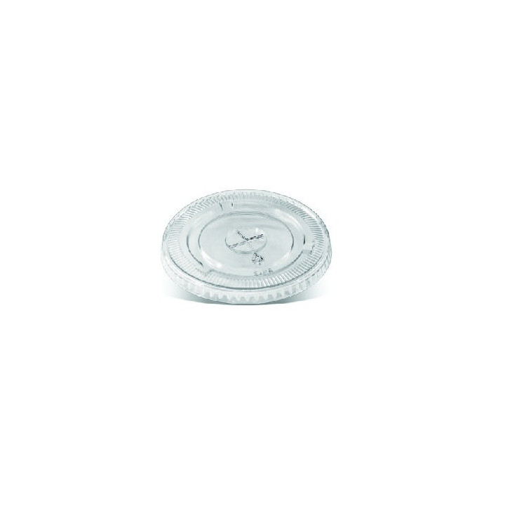 PET Flat Lid X Slot for U Shape Cups  1000 pcs