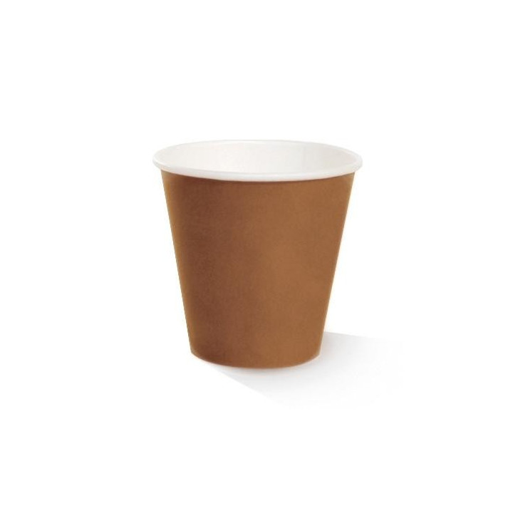 8oz Biodegradable Single Wall Coffee Cup One Lid Fits All