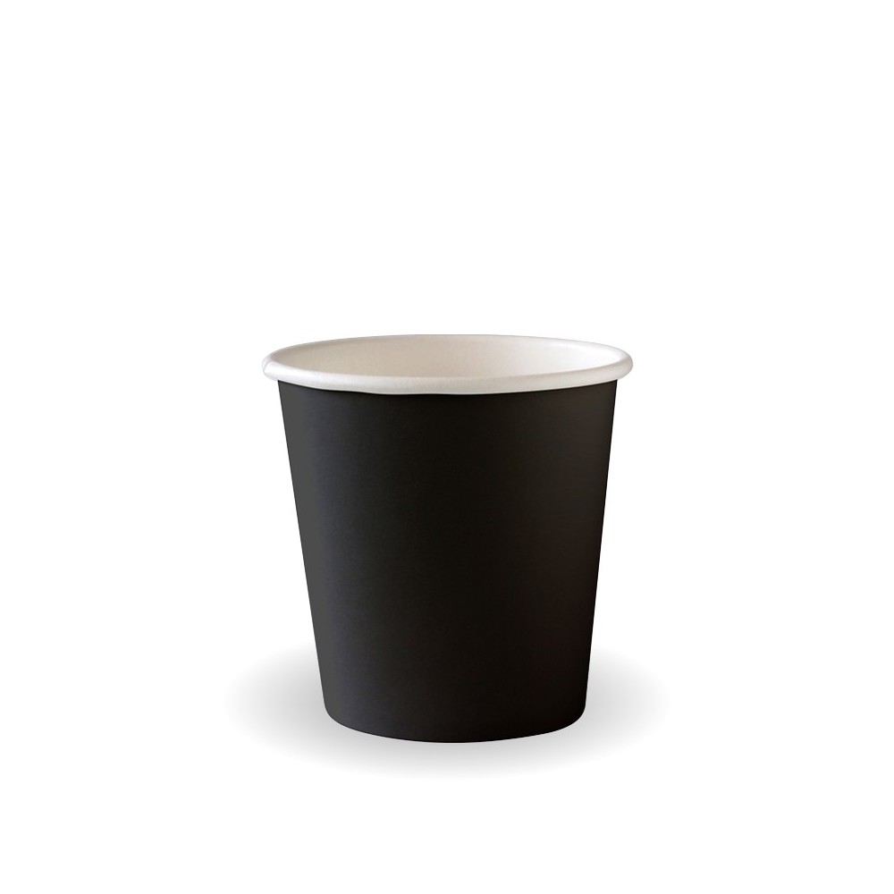 4oz Aqueous Single Wall BioCup Black  2000 pcs