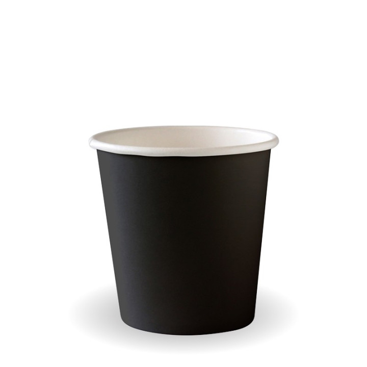 4oz Aqueous Single Wall BioCup Black  2000 pcs