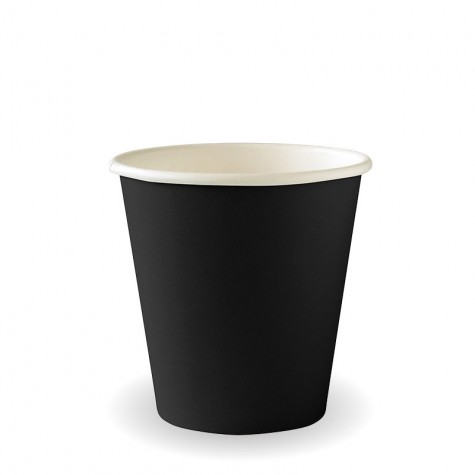 6oz Aqueous Single Wall BioCup Black  1000 pcs