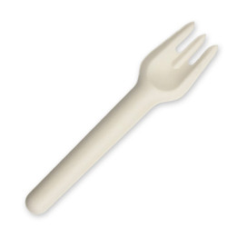15.4cm Sugarcane Fork - White   1000 pcs