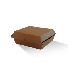 Dinner (178x160x80) Takeaway Box - Corrugated Kraft Plain  150 pcs