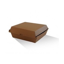 Dinner (178x160x80) Takeaway Box - Corrugated Kraft Plain  150 pcs